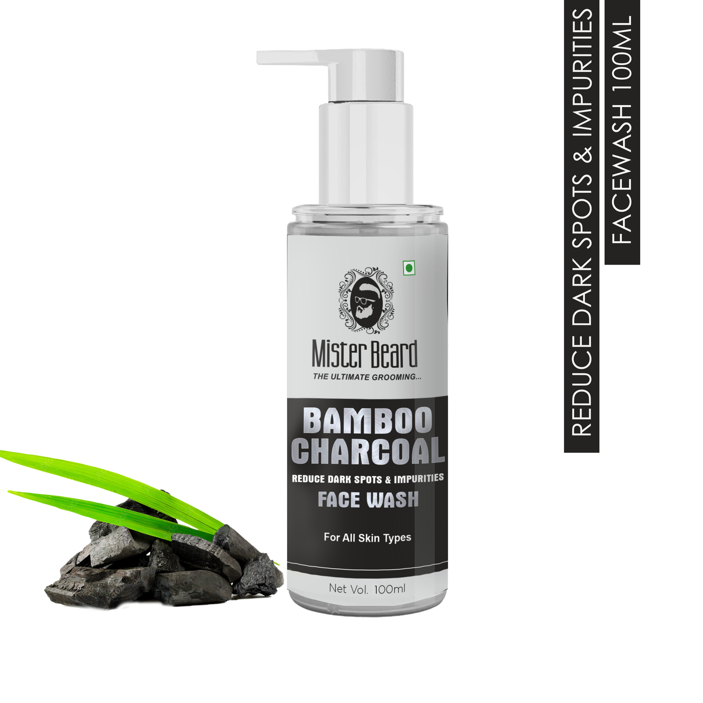 Pink Root Mister Beard Activated Charcoal Deep Cleansing