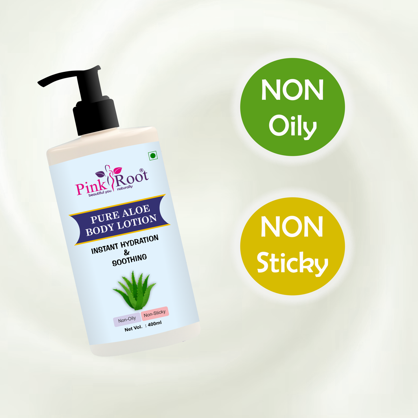 100% Aloevera & Argan Body Lotion Deeply Moisturises | Heals Dry & Itchy Skin | Non Greasy Creamy Texture