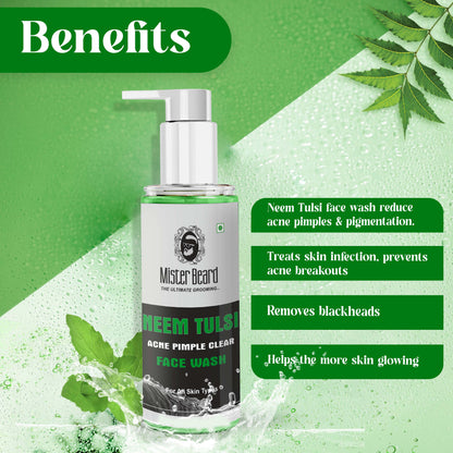 Mister Beard Neem Tulsi Skin Purifying Face Wash 100ml