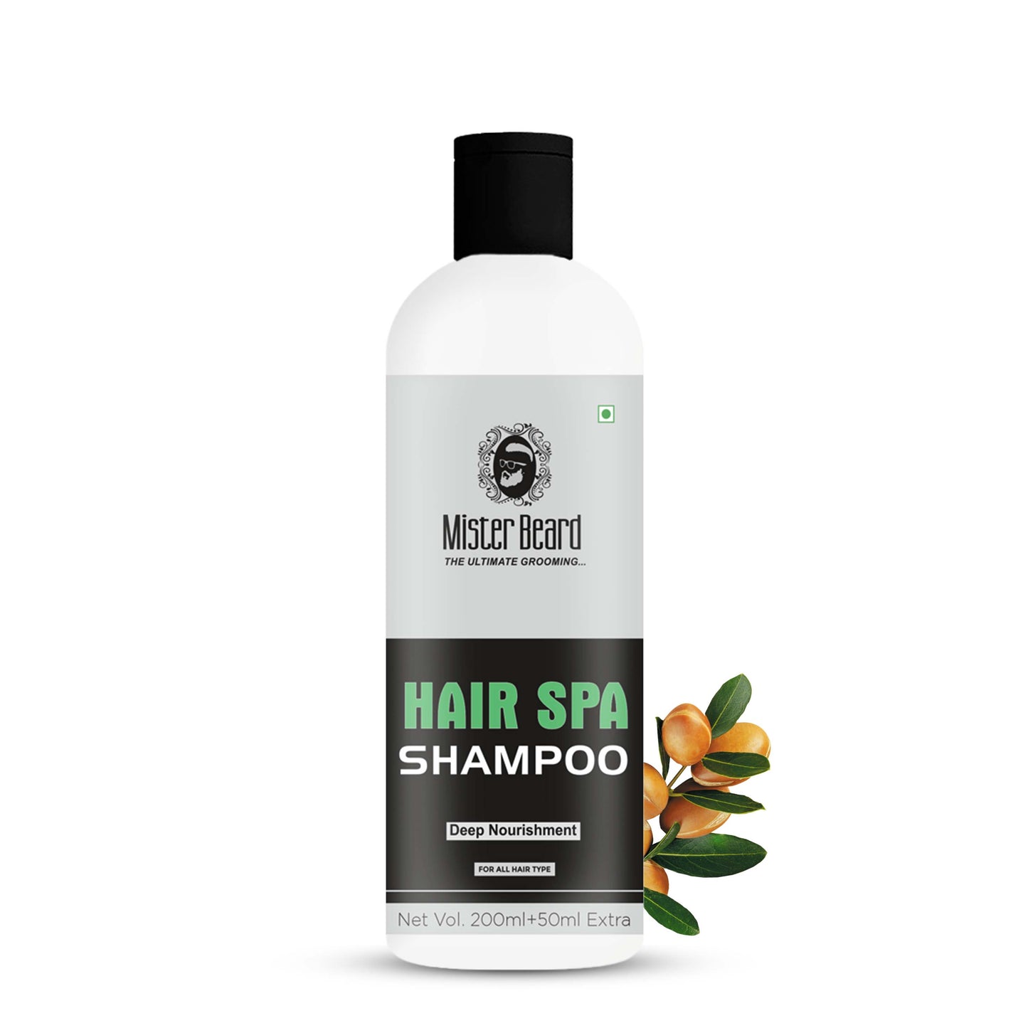 Mister Beard Hair Spa Shampoo for Deep Nourishing Shampoo for Dry Hair, Long & Health Hairs (250ml)