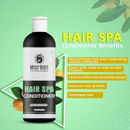Mister Beard Hair Spa Conditioner (250 ml) for Soft Shinning Hair, Long & Health Hairs