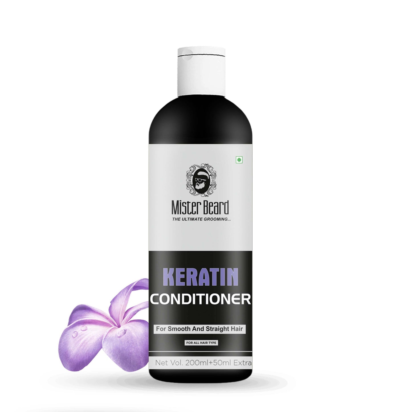 Mister Beard Keratin Hair Conditioner (250 ml) for Smoothening of Hairs and Volume Enhancement