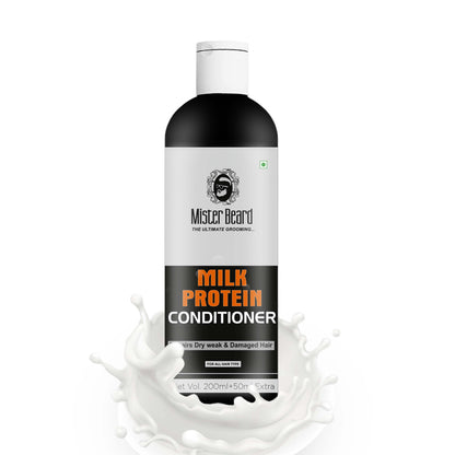 Mister Beard Milk Protein Conditioner with Wheat & Milk Proteins | Long, Strong, Silky, Moisturizing hair conditioner 250ml