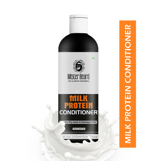 Mister Beard Milk Protein Conditioner with Wheat & Milk Proteins | Long, Strong, Silky, Moisturizing hair conditioner 250ml