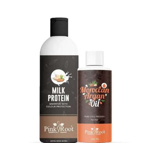 Milk Protein Shampoo with Argan hair oil ( pack of 2)