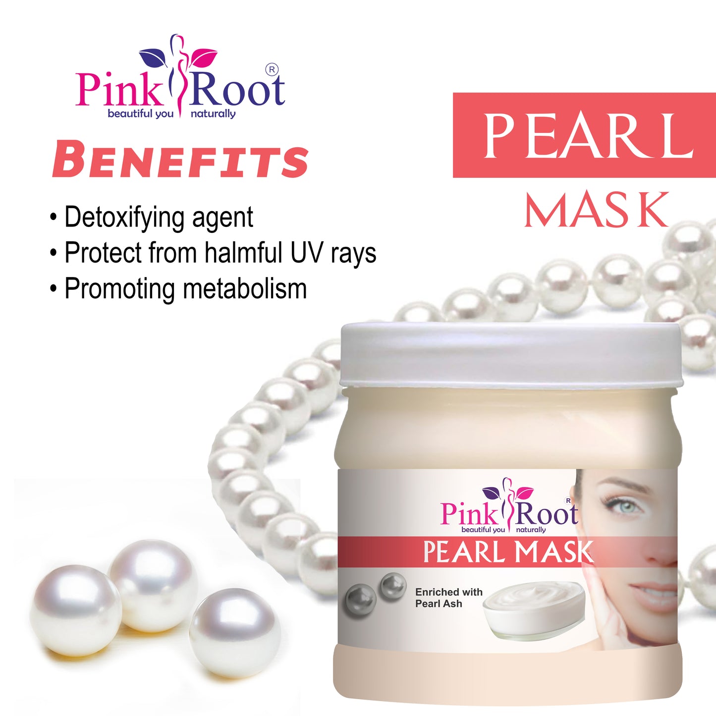 Pink Root Pearl Eco Facial Kit