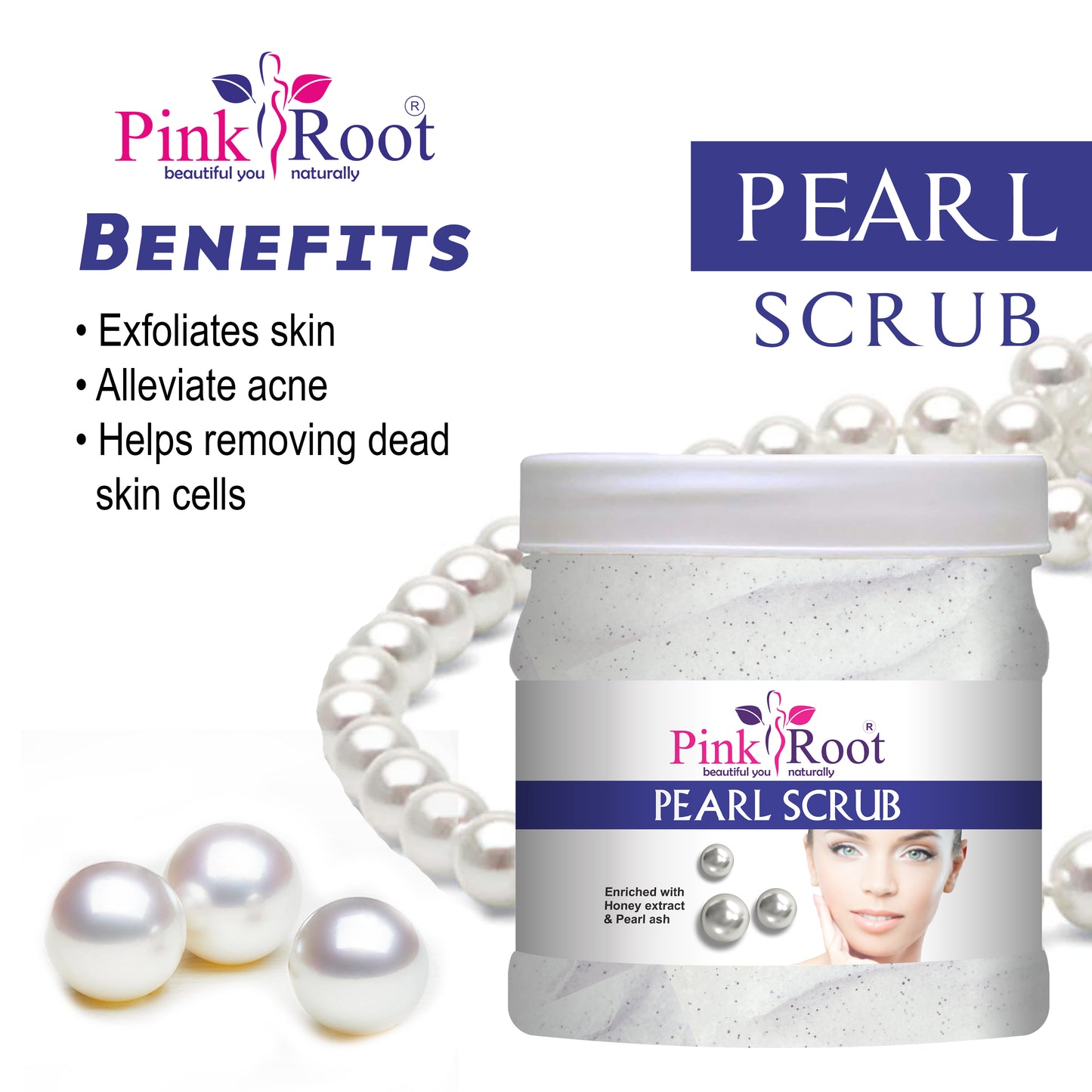 Pink Root Pearl Eco Facial Kit