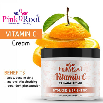 Pink Root Vitamin C Facial Kit ( scrub, face Pack, Gel, Cream with Face wash)for Skin Whitening & Brightening, Eliminates Fine Lines & Wrinkles, Sulphate & paraben Free