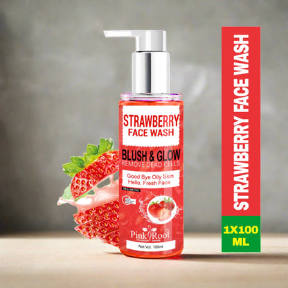 Pink Root Strawberry Face Wash 100ml