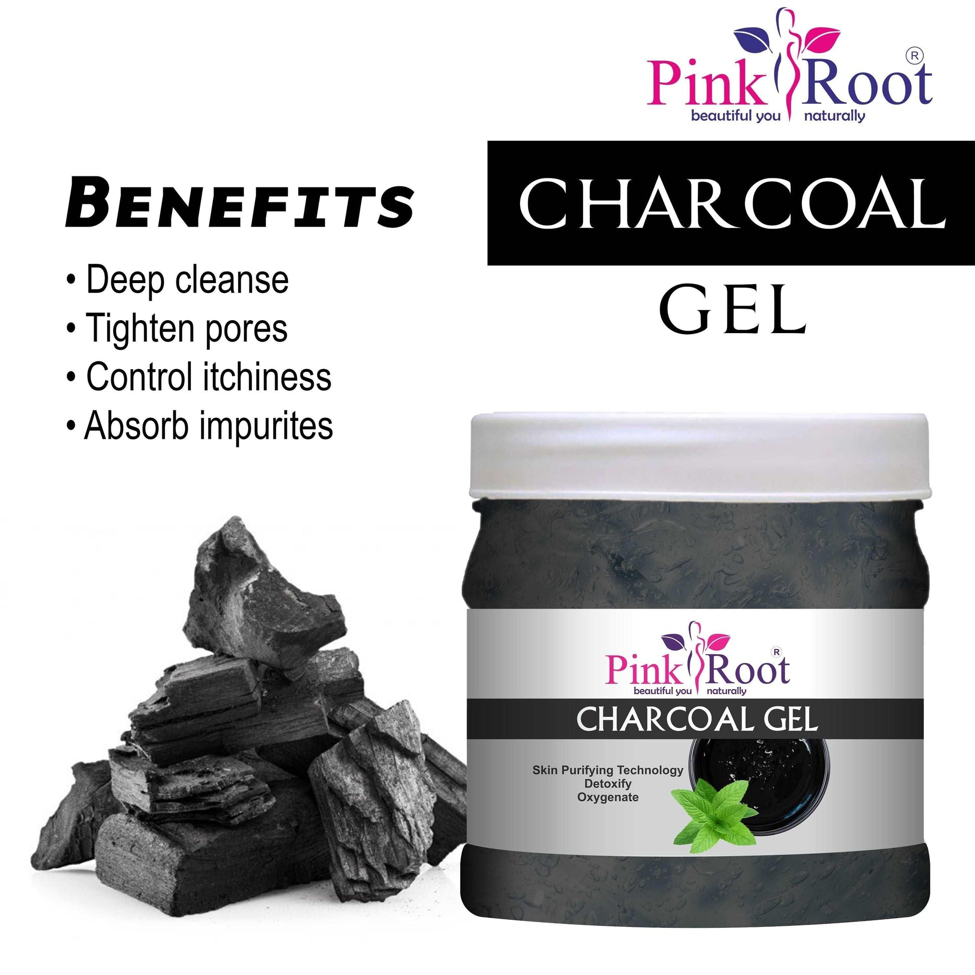 Charcoal Skin Purifying Gel 500ml