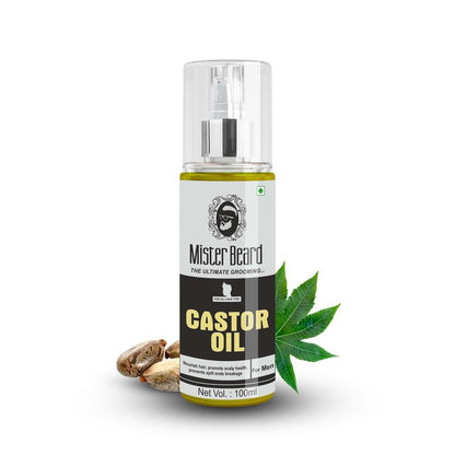 Mister Beard Castor Oil 100ml | 100% Pure Castor Oil, Cold Pressed, To Support Hair Growth Hair Oil