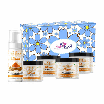 Ubtan Facial Kit for Natural & Glowing Skin,Ubtan Radiance Facial Kit For Glowing Skin - Pink Root